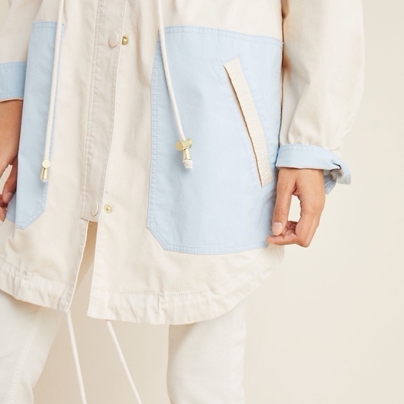 Anthropologie Catelyn Colorblocked Utility Anorak Jacket, Size Medium - Picture 5 of 14